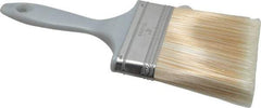 Premier Paint Roller - 4" Synthetic Varnish Brush - 3-1/2" Bristle Length, 6-1/2" Plastic Handle - Exact Tool & Supply