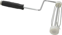 Premier Paint Roller - 9" Wide x 9" Long Heavy-Duty Frame - Metal Frame, Plastic Handle - Exact Tool & Supply