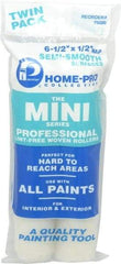 Premier Paint Roller - 1/2" Nap, Mini Paint Roller - 6-1/2" Wide, Includes Roller Cover - Exact Tool & Supply