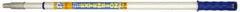 Premier Paint Roller - 4 to 8' Long Paint Roller Extension Pole - Stainless Steel - Exact Tool & Supply