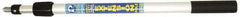 Premier Paint Roller - 2 to 4' Long Paint Roller Extension Pole - Aluminum - Exact Tool & Supply