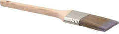 Premier Paint Roller - 2" Angled Synthetic Sash Brush - 2-3/4" Bristle Length, 9" Wood Rattail Handle - Exact Tool & Supply