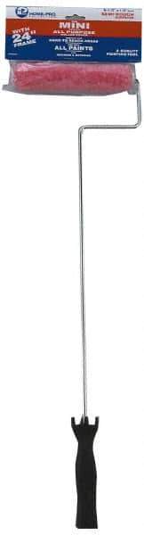 Premier Paint Roller - 1/2" Nap, Mini Paint Roller - 6-1/2" Wide, Includes Roller Cover & Frame - Exact Tool & Supply