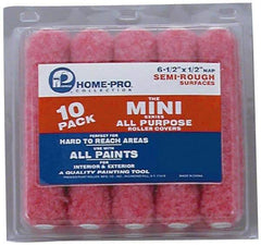 Premier Paint Roller - 1/2" Nap, Mini Paint Roller - 6-1/2" Wide, Includes Roller Cover - Exact Tool & Supply