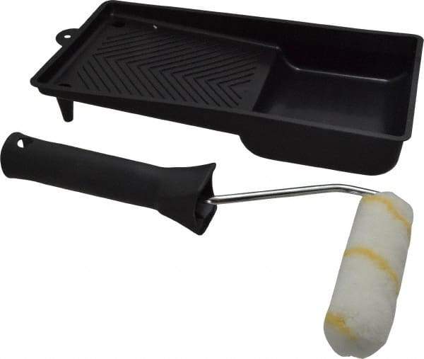 Premier Paint Roller - Mini Paint Roller Set - 4" Wide, Includes Paint Tray & Roller Cover - Exact Tool & Supply