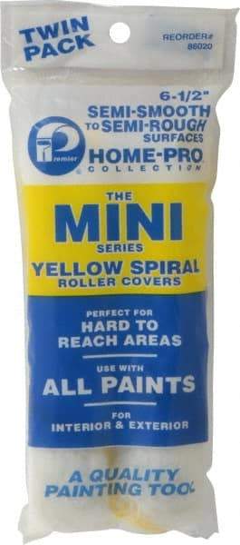 Premier Paint Roller - Mini Paint Roller - 6-1/2" Wide, Includes Roller Cover - Exact Tool & Supply
