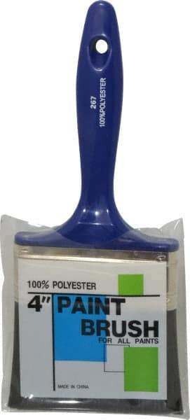 Premier Paint Roller - 4" Synthetic Wall Brush - 2-3/4" Bristle Length, 6-3/4" Plastic Handle - Exact Tool & Supply
