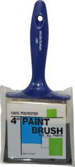 Premier Paint Roller - 4" Synthetic Wall Brush - 2-3/4" Bristle Length, 6-3/4" Plastic Handle - Exact Tool & Supply