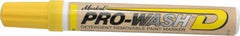 Markal - Yellow Oil-Based Paint Marker - Fine Tip, Alcohol Base Ink - Exact Tool & Supply