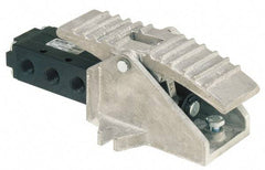 Parker - 0.83 CV Rate, 1/4" NPT Inlet Direct Air 2 Mechanical Spool Valve - 4 Way, 2 Position, 150 Max psi, Treadle Manual Return - Exact Tool & Supply
