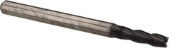 OSG - 7/64", 3/8" LOC, 1/8" Shank Diam, 1-1/2" OAL, 4 Flute, Solid Carbide Square End Mill - Single End, WXL Finish, Spiral Flute, 30° Helix, Centercutting, Right Hand Cut, Right Hand Flute, Series 3604 - Exact Tool & Supply