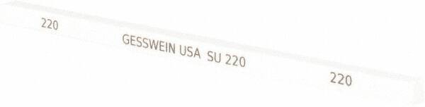 Made in USA - 220 Grit Aluminum Oxide Square Polishing Stone - Exact Tool & Supply