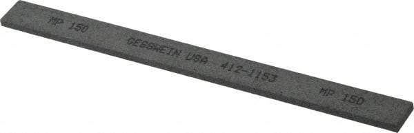 Made in USA - 150 Grit Silicon Carbide Rectangular Polishing Stone - Very Fine Grade, 1/2" Wide x 6" Long x 1/8" Thick - Exact Tool & Supply