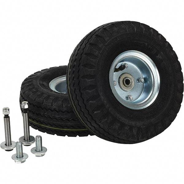 Vestil - 3-5/8" Wheel Width, Pneumatic Rear Wheel - Exact Tool & Supply