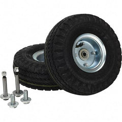 Vestil - 3-5/8" Wheel Width, Pneumatic Rear Wheel - Exact Tool & Supply