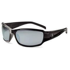 Thor Silver Mirror Lens Black Safety Glasses - Exact Tool & Supply