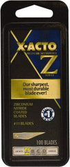 X-ACTO - 100 Piece ZrN-Coated Steel Hobby Blade - Exact Tool & Supply