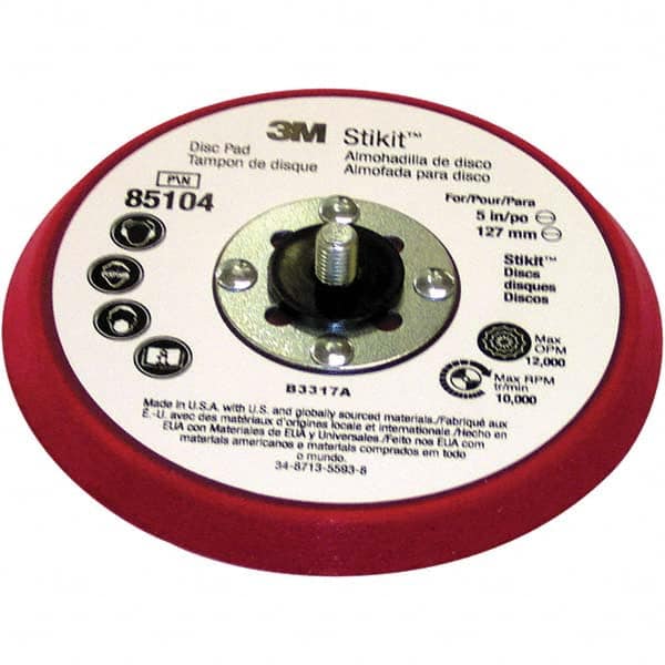 3M - Disc Backing Pads Backing Pad Type: Disc Pad Pad Diameter (Inch): 5 - Exact Tool & Supply