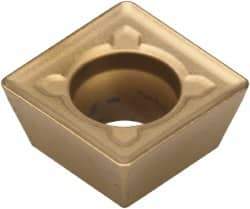 Kennametal - SDMT060304E GG Grade KC730M Carbide Milling Insert - TiN Finish, 1/4" Inscribed Circle, 1/64" Corner Radius - Exact Tool & Supply