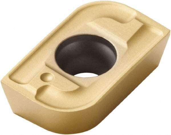 Seco - APFT160440 M13 Grade T25M Carbide Milling Insert - TiCN/TiC/TiCN/TiN Finish, 0.187" Thick, 0.157" Corner Radius - Exact Tool & Supply