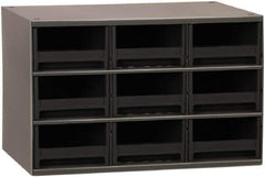 Akro-Mils - 9 Drawer, Small Parts Cabinet - 11" Deep x 17" Wide x 11" High - Exact Tool & Supply