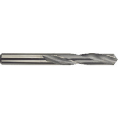 #40 Dia. × 0.098″ Shank × 1″ Flute Length × 2″ OAL, Standard, 118°, Bright, 2 Flute, External Coolant, Round Solid Carbide Drill Series/List #5374 - Exact Tool & Supply