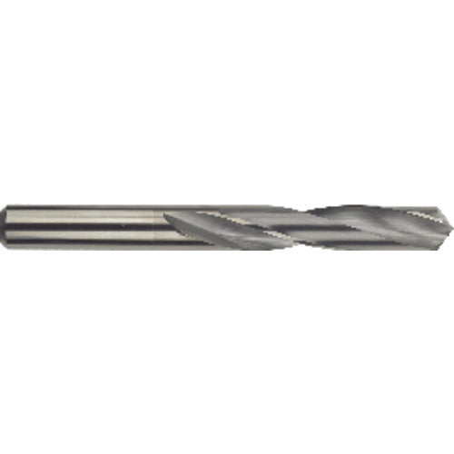 #44 Dia. × 0.086″ Shank × 1″ Flute Length × 2″ OAL, Standard, 118°, AlTiN, 2 Flute, External Coolant, Round Solid Carbide Drill Series/List #5374T - Exact Tool & Supply