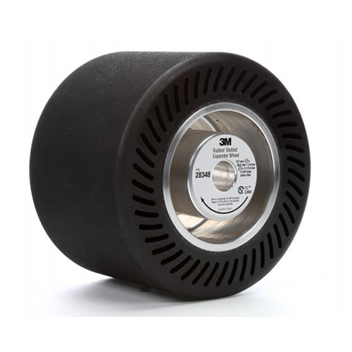 ‎3M Rubber Slotted Expander Wheel 28348 5″ × 3-1/2″ 5/8″ Arbor Hole - Exact Tool & Supply