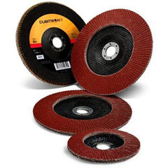 ‎3M Cubitron II Flap Disc 967A 40+ T27 Quick Change 4-1/2″ × 5/8″-11 - Exact Tool & Supply