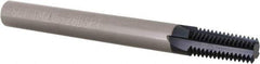 Scientific Cutting Tools - 1/8-28 Thread, 1/4" Shank Diam, AlTiN+ Coating, Solid Carbide Straight Flute Thread Mill - 4 Flutes, 2-1/2" OAL, 1/16" Min Noml Diameter - Exact Tool & Supply