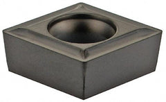 Kennametal - CCGT32.51 Grade KCU10 Carbide Turning Insert - 80° Diamond, 5/32" Thick, 1/64" Corner Radius - Exact Tool & Supply