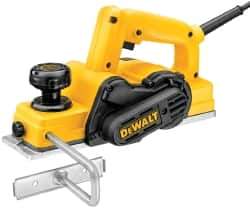 DeWALT - 120 and 240 Volt, 5.5 Amp, 17,000 RPM, Handheld Planer Kit - 1/16 Inch Depth of Cut, 3-1/4 Inch Wide - Exact Tool & Supply