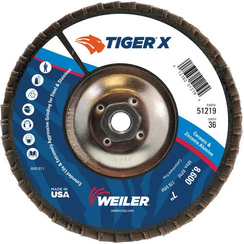 7X5/8-11 ARBOR 36X FLAP DISC - Exact Tool & Supply