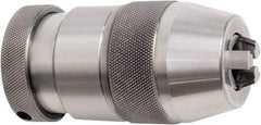 Accupro - JT1, 1/64 to 1/8" Capacity, Tapered Mount Steel Drill Chuck - Keyless, 24.51mm Sleeve Diam, 1-47/64" Open Length - Exact Tool & Supply