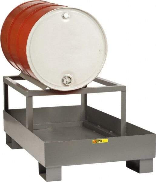 Little Giant - 33 Gal Sump, 1 Drum, Steel Drum Rack - 51" Long x 26" Wide x 22" High - Exact Tool & Supply