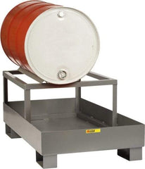 Little Giant - 33 Gal Sump, 1 Drum, Steel Drum Rack - 51" Long x 26" Wide x 22" High - Exact Tool & Supply