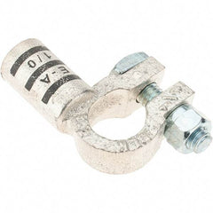 Made in USA - 1/0 AWG, Copper Battery Connector - Black - Exact Tool & Supply