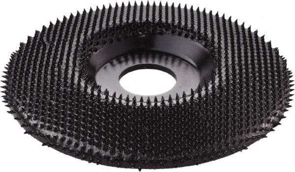 KUTZALL - 4-1/2" Wheel Diam, 7/8" Arbor Hole, Type 27 Depressed Center Wheel - Tungsten Carbide, 15,000 Max RPM - Exact Tool & Supply