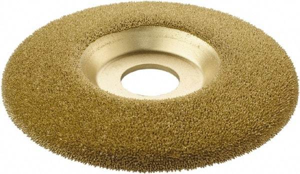 KUTZALL - 4-1/2" Wheel Diam, 7/8" Arbor Hole, Type 27 Depressed Center Wheel - Tungsten Carbide, 15,000 Max RPM - Exact Tool & Supply
