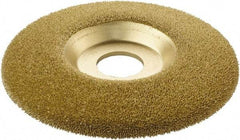 KUTZALL - 4-1/2" Wheel Diam, 7/8" Arbor Hole, Type 27 Depressed Center Wheel - Tungsten Carbide, 15,000 Max RPM - Exact Tool & Supply