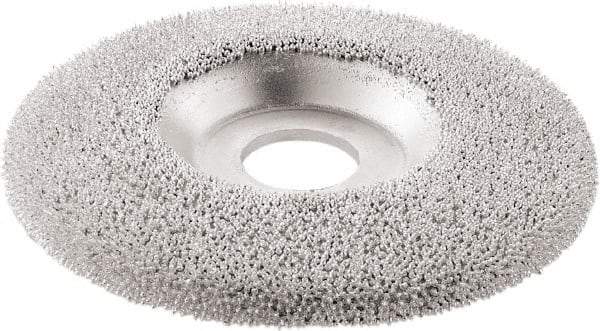 KUTZALL - 4-1/2" Wheel Diam, 7/8" Arbor Hole, Type 27 Depressed Center Wheel - Tungsten Carbide, 15,000 Max RPM - Exact Tool & Supply