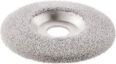 KUTZALL - 4-1/2" Wheel Diam, 7/8" Arbor Hole, Type 27 Depressed Center Wheel - Tungsten Carbide, 15,000 Max RPM - Exact Tool & Supply