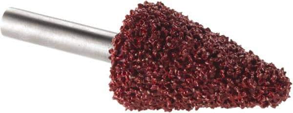 KUTZALL - 3/4" Cut Diam, 1/4" Shank Diam, Taper Head Burr - Carbide - Exact Tool & Supply