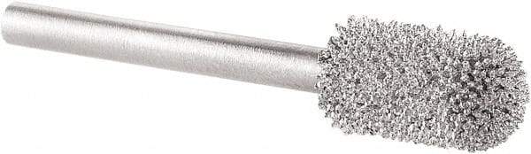 KUTZALL - 1/4" Cut Diam, 1/8" Shank Diam, Cylinder Ball End Head Burr - Carbide, Ball End - Exact Tool & Supply