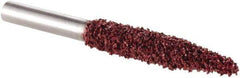 KUTZALL - 1/4" Cut Diam, 1/4" Shank Diam, Taper Head Burr - Carbide - Exact Tool & Supply