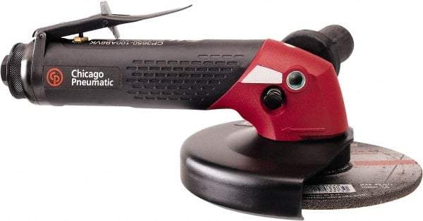 Chicago Pneumatic - 6" Wheel Diam, 10,000 RPM, Pneumatic Angle & Disc Grinder - 5/8-11 Spindle, 68 CFM - Exact Tool & Supply
