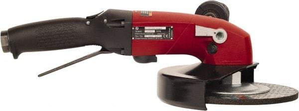 Chicago Pneumatic - 7" Wheel Diam, 8,500 RPM, Pneumatic Angle & Disc Grinder - 5/8-11 Spindle, 77 CFM - Exact Tool & Supply