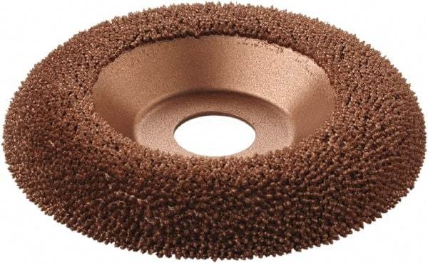 KUTZALL - 4-1/2" Wheel Diam, 5/8" Wheel Thickness, 7/8" Arbor Hole, Type 27 Depressed Center Wheel - Tungsten Carbide, 15,000 Max RPM - Exact Tool & Supply
