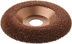 KUTZALL - 4-1/2" Wheel Diam, 5/8" Wheel Thickness, 7/8" Arbor Hole, Type 27 Depressed Center Wheel - Tungsten Carbide, 15,000 Max RPM - Exact Tool & Supply