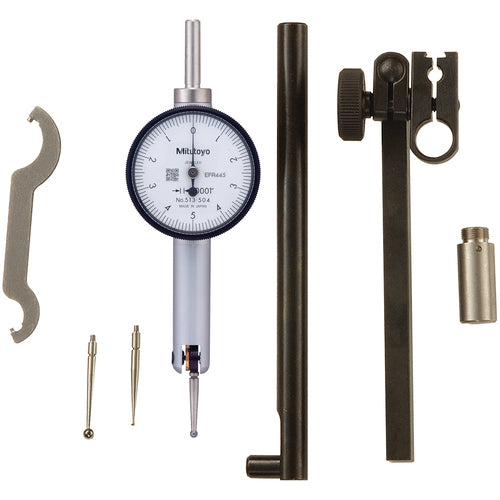 Horizontal Dial Test Indicator Kit - 0.010″ Total Range-0.0001″ Graduation - Exact Tool & Supply